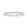 14K White Gold 2.0ctw Princess Cut Invisible Set Diamond Rectangular
Link Bracelet