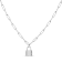 Sterling Silver 1/10ctw Round Diamond Lock Paperclip Chin Necklace (H-I
Color, SI1-SI2 Clarity)
