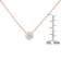 10K Rose Gold 1/5ct Diamond Modern Bezel-Set Solitaire Necklace (H-I
Color, SI2-I1 Clarity)