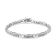 Sterling Silver .20ctw Round-Cut Diamond "X" Link Bracelet