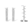 Sterling-Silver Diamond Accent Channel Set Style Hoop Earring