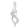 10K White Gold Espira 1/5ctw Round Cut Diamond Swirl Pendant With Chain
(J-K, I1-I2)