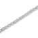 Sterling Silver 1.0ctw Diamond Miracle-Set Square Milgrain 7" Link
Tennis Bracelet