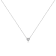 0.10ctw Round Miracle-Set Diamond 10K White Gold Heart Pendant with Chain