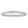 10K White Gold 2.0ctw Diamond Fan-Shaped Link Tennis Bracelet