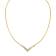 10K Two-tone Gold 1/2ctw Princess Cut Diamond “V” Shape Necklace (H-I
Color, SI2-I1 Clarity)