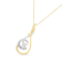 10K Two-Tone Gold Espira 1/6ctw Diamond Layered 18" Pendant
w\chain(H-I Color, I2-I3 Clarity)