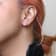 14K White Gold 2.0ctw Lab Grown Oval Diamond Solitaire Stud Earring (F-G
Color, VS1-VS2 Clarity)