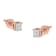 0.25ctw Princess-Cut Diamond 10K Rose Gold Stud Earring