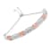 10K Two-Tone Gold Over Sterling Silver .25ctw Diamond X Bolo Bracelet