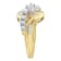10K Two-Toned Diamond Bypass Ring (1 Cttw, H-I Color, SI2-I1 Clarity)