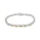 3.5 mm Lab Created Yellow Citrine and 1/6 ctw Diamond Rhodium Over
Sterling Silver Tennis Bracelet