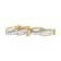 14K Yellow Gold 3.0ctw Round and Baguette Cut Winding Love Diamond Bracelet