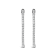 14K White Gold 1 1/2 Cttw Lab Grown Diamond Inside Out Hoop Earrings
(G-H Color, VS2-SI1 Clarity)