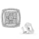 Sterling Silver 3/8ctw Miracle Set Round Diamond Double Halo Cluster Earrings