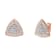 14K Rose Gold Over Sterling Silver Diamond-Accented Trillion 4-Stone
Halo-Style Stud Earrings