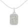 Sterling Silver 1.0ctw Diamond Block Pendant w\chain(I-J, I3-Promo)