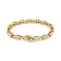14K Yellow Gold 2.50ctw Princess-Cut Diamond Link Tennis Bracelet