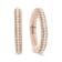 18K Rose Gold 1/3 Cttw Round Cut Diamond Hoop Earrings (F-G Color,
VS1-VS2 Clarity)