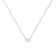 10K White Gold Lab Grown Diamond IGI Certified 1/2ctw Solitaire Diamond Necklace