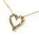 14K Yellow Gold Over Sterling Silver 1.0ctw Champagne Diamond Heart
Pendant w\chain
