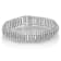 14K White Gold 5.0ctw Round Brilliant Cut Diamond 7" S Wave
Serpentine Tennis Bracelet