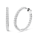 14K White Gold 5.00 Cttw Lab Grown Diamond Inside Out Hoop Earrings (F-G
Color, VS1-VS2 Clarity)