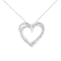 Sterling Silver 1/4ctw Diamond Woven Double Heart 18" Pendant
w\chain(I-J Color, I2-I3 Clarity)