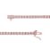 10K Rose Gold Over Sterling Silver 1.0 Cttw Round-Cut Diamond Tennis Bracelet