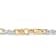 10k Yellow Gold 1/3ctw Diamond 3 Stone and X-Link Bracelet (I-J Color,
I1-I2 Clarity) - 7.50" Inches
