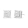 14K White Gold 1 1/2 Cttw Invisible Set Princess-Cut Diamond
Contemporary Wavy Quad Stud Earrings