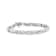 Sterling Silver 1.00 Cttw Round Diamond X-Link Bracelet (I-J Color,
I2-I3 Clarity) - Size 7"
