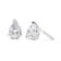 14K White Gold 1.0 Cttw Pear Shape Solitaire Lab Grown Diamond Stud Earrings