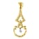 14K Yellow Gold 1/3ctw Round Diamond Pendant With Chain (H-I, SI2-I1)