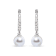 10K White Gold 6x6 MM Cultured Freshwater Pearl and Diamond Accent Drop
Huggy Earring