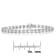 Sterling Silver .50ctw Diamond Wave-Style Link Bracelet