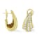 14K Yellow Gold 2 1/4ctw Diamond Huggie Earrings