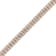 3.00ctw White Lab-Grown Diamond Two Row 14K Rose Gold Tennis Bracelet