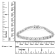 0.33ctw Round White Diamond Infinity Sterling Silver Tennis Bracelet
