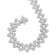Sterling Silver 1.0ctw Miracle-Set Round Diamond "Zig Zag"
Link Bracelet