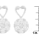 14K White Gold 1 1/4ctw Round Cut Diamond Earrings