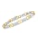 14K Two-Tone Gold 2.0ctw Princess-Cut Diamond Tapered and X-Link Tennis Bracelet