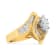14K Yellow Gold Mixed Cut Diamond Marquise Shaped Ring (1 1/4ctw, G-H
Color, SI1-SI2 Clarity)
