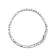 Sterling Silver 1/4ctw Miracle Set Diamond and Bead Link Tennis Bracelet
(I-J Color, I2-I3 Clarity)