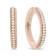 18K Rose Gold 1/3 Cttw Round Cut Diamond Hoop Earrings (F-G Color,
VS1-VS2 Clarity)