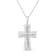 .925 Sterling Silver Prong-Set Diamond Accent Cross 18" Pendant
Necklace (I-J Color, I1-I2 Clarity)