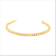 10K Yellow Gold Over Sterling Silver 1.0 Ctw Diamond Square Frame Tennis Bracelet