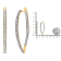 10k Yellow Gold Round Cut Diamond Earrings 1.0ctw