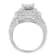 14K White Gold Round and Princess Diamond Ring (2 1/4ctw, H-I Color,
SI1-SI2 Clarity)