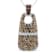 Sterling Silver Brown Enamel 1ctw Multi-color Diamond and
Multi-colorSapphire 18" Pendant w\chain